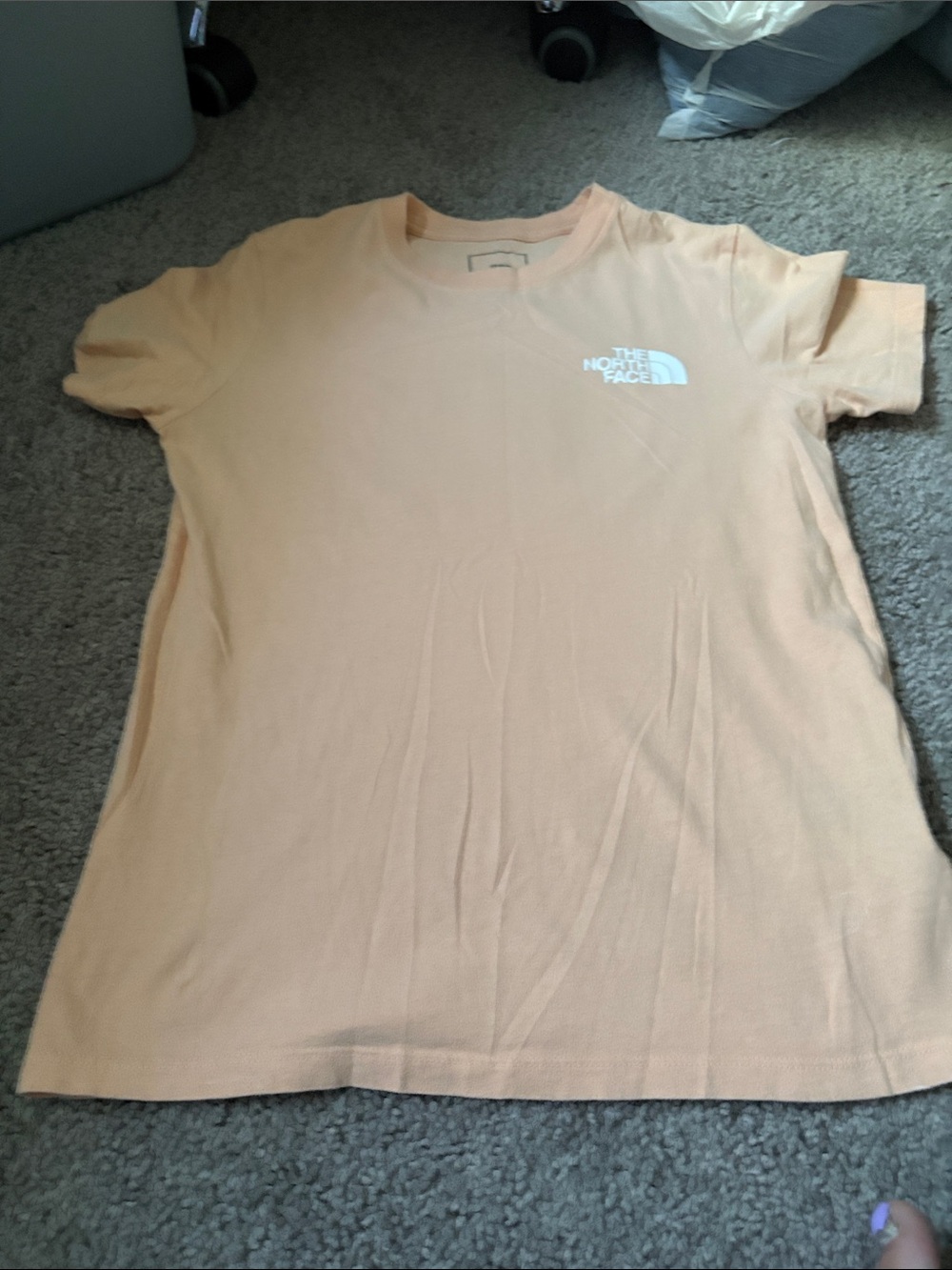 The North Face Light Peach Short Sleeve Logo Tee